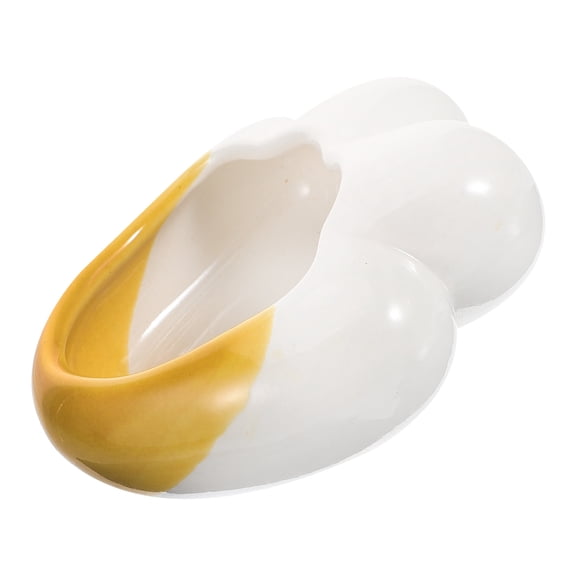 LEORX Ceramic Pet Bowl for Hamsters Rabbits and Small Animals Lovely Shaped Design 3.5 oz