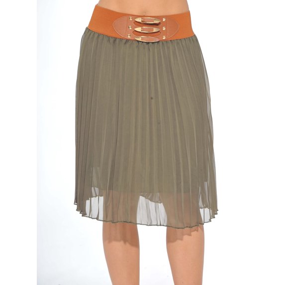 Just Love Skirts / Pleated Skirt (Kale, Small)