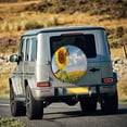 thumbnail image 5 of Logiee butterfly and sunflower Print Spare Tire Cover, Universal Wheel Protectors,Waterproof Dust-Proof UV Sun Wheel Tire Cover,Fit for SUV, RV, Travel Trailer, Truck-17 inch, 5 of 6