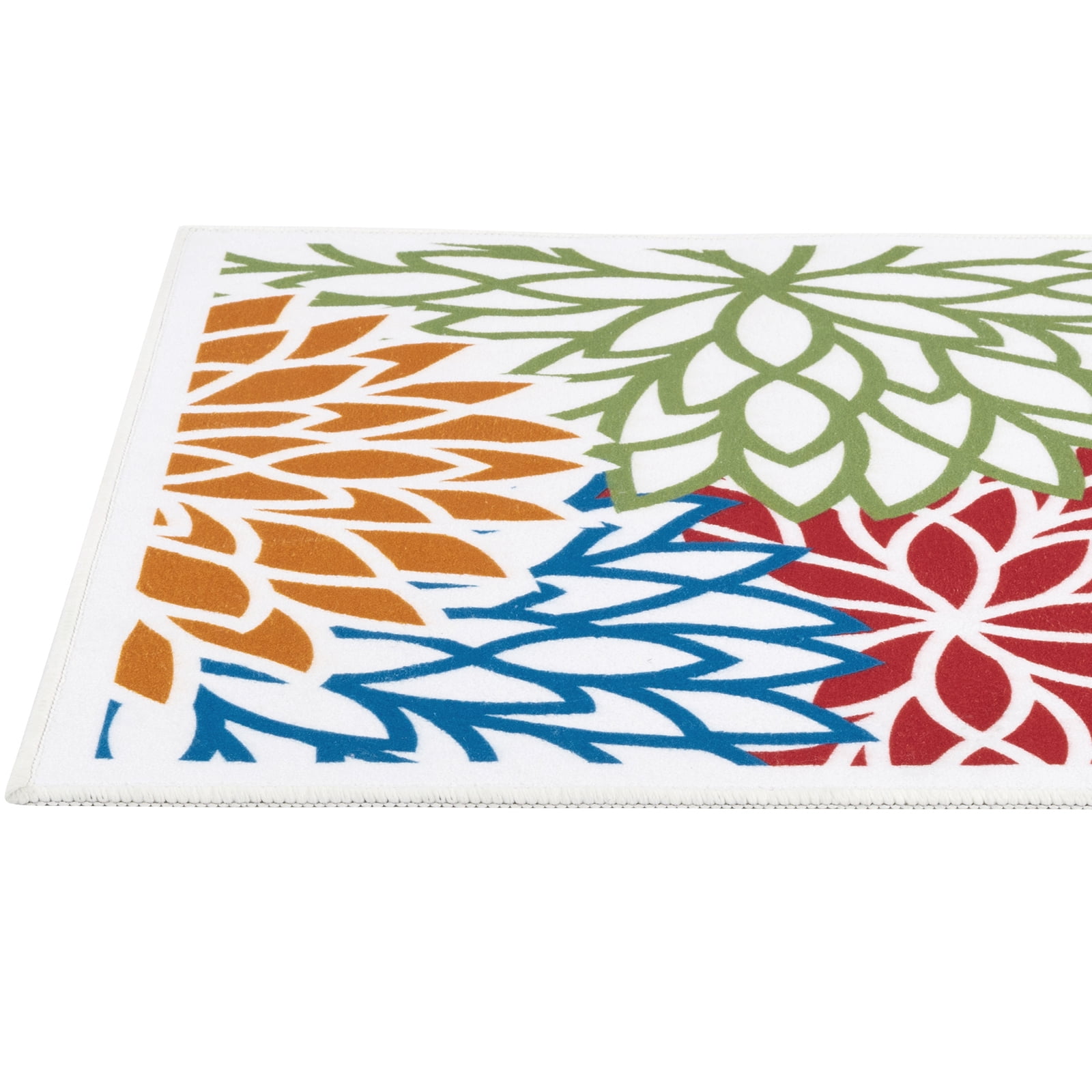MeyJey 2'x10' Runner Rug for Hallways, Traditional Non Slip Machine Washable Area Rugs Vintage Floor Carpet for Bedroom/Living/Laundry Room, Cream/Tan