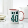 thumbnail image 4 of CafePress - Fab At 40 Blue Mug - 11 oz Ceramic Mug - Novelty Coffee Tea Cup, 4 of 4