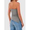 thumbnail image 2 of Top Tubo Sin Tirantes Gris Medio PRETTYGARDEN con Fruncido, 2 of 7