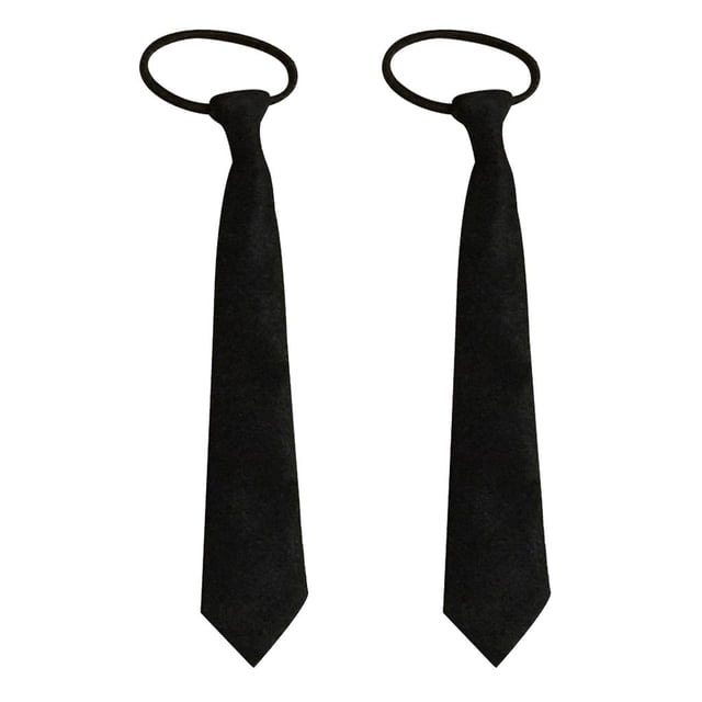 Corbatas para hombres perfke 2 piezas 1/6 accesorios de acción color negro