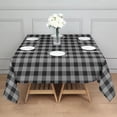 thumbnail image 3 of Gray Black Checkerboard Checkered Pattern Square Tablecloth,Waterproof Square Table Cover,Wipeable Spillproof Washable Table Cover for Home Kitchen Party Decor 42"X42"(107x107cm), 3 of 6