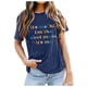 thumbnail image 1 of Camiseta clásica de algodón para mujer: top informal de manga corta y cuello redondo con frase inspiradora, 1 of 8