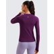 thumbnail image 2 of Remera CRZ YOGA sin costuras de manga larga transpirable color ciruela S, 2 of 7