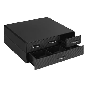 Navaris Coffee Pod Holder - 2-Tier Capsule Organizer - Black