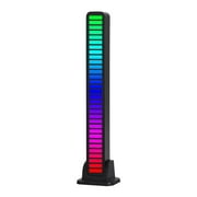 Ericealice Type-C APP Control RGB 32 LED Voice-Activated Light Bar (Jazz Black x2)