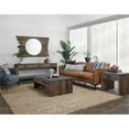 thumbnail image 7 of Pemberly Row 85" Transitional Buffalo Leather Sofa in Tan Finish, 7 of 7