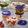 thumbnail image 5 of PLASTICPRO 16 Oz Twist Cap Meal Prep Containers Reusable Food Storage Containers with Lids, 12-Pack, 5 of 8
