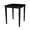 Black, variant on Pemberly Row Modern / Contemporary Solid Wood Top Table in Chocolate