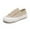 Khaki, variant on Cyiecw Canvas Sneakers for Women Fashion Lace-up Canvas Shoes Low Top Comfortable Casual Shoes