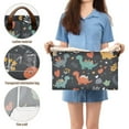 thumbnail image 5 of Yayeee Foldable Storage Basket for Shelves with Handles Waterproof Cloth Bins, Cute Dinosaur, 5 of 7