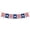 B, variant on 250 Years Patriotic Banner Red Blue Stars and Stripes Paper Signs 4th of July Flags Bunting Banners Decoration for Fireplace Independence Day Decorations, #B