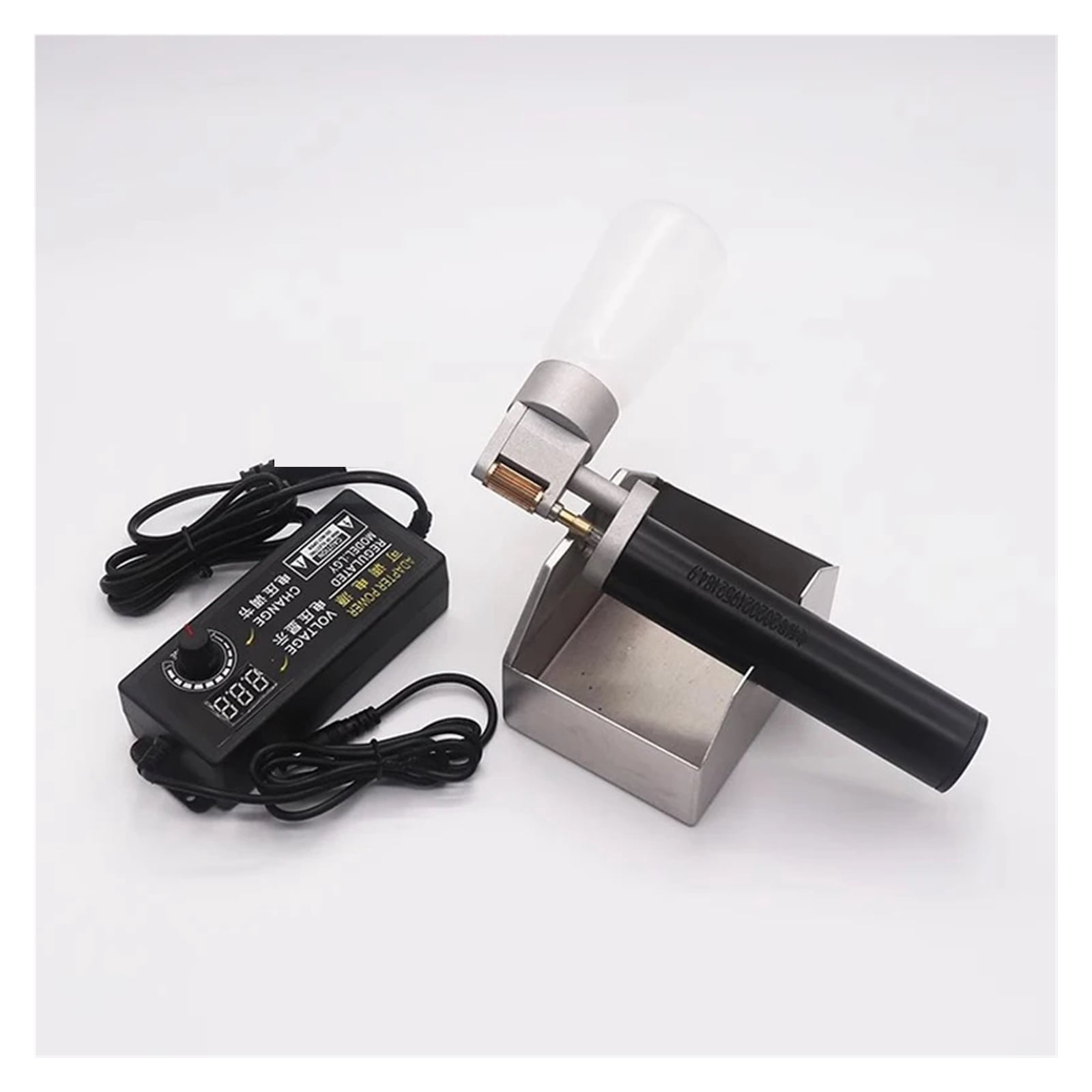 AC 120W Handheld Oil Edger Electric Leather Edge Oil Box, Manual hed Leather Products Side Oil Tool