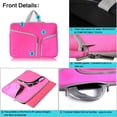 thumbnail image 5 of 11'' Water-resistant Laptop Sleeve Case Bag,iClover Thickest Protective Zipper Slim Handle Laptop Case Cover for Macbook Apple Samsung Chromebook HP Acer Package Notebook Case Bag Pink, 5 of 9