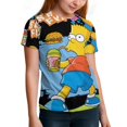 thumbnail image 6 of Simpsons Kid Shirts Unisex Casual Tops 3D Print Graphic Tees Short Sleeve T Shirts for Boys Girls 110CM, 6 of 8