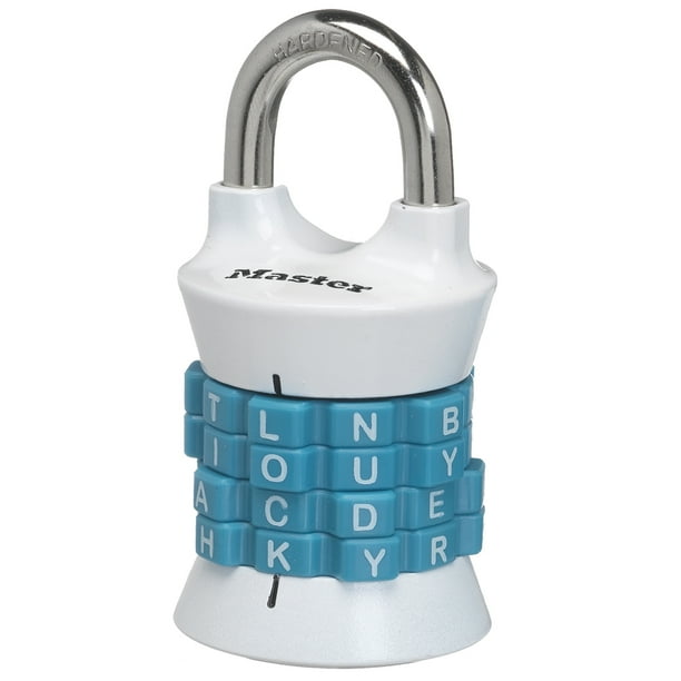 Master Lock 1535DWD Set Your Own Word Combination Padlock, 11/2 in