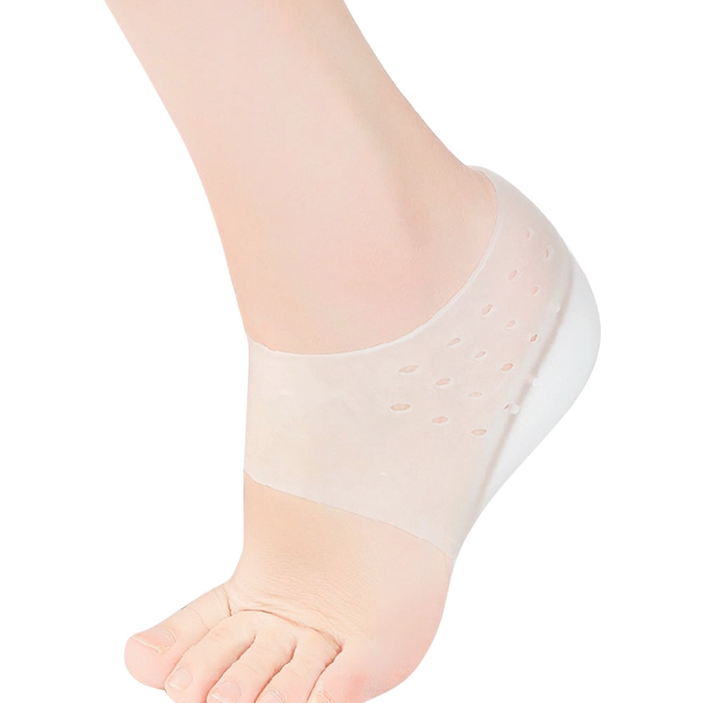 FRCOLOR Practical Invisible Heel Insoles Made of Silicone for Shoes to Increase Height White 4 5cm