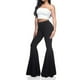 thumbnail image 2 of Sonducket Pantalones de amplia aplicación en varios tamaños disponibles, pantalones acampanados de cintura alta, pantalones acampanados para Prendas para la parte inferior del cuerpo negro METRO, 2 of 6