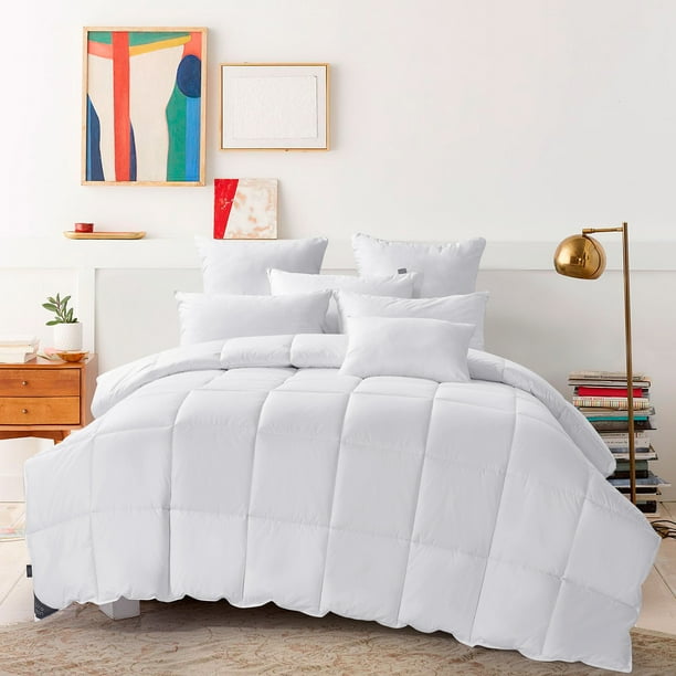 Puredown® Premium Lightweight White Down Comforter, 100 Cotton Cover