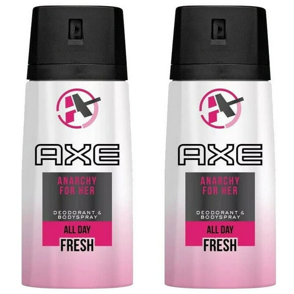 2 Pack Axe Anarchy for Her Deodorant Body Spray 4 oz