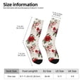 thumbnail image 5 of Yiaed Rose Flowers Print Great elasticity Crew Socks Sports socks for Men and Women, 5 of 5
