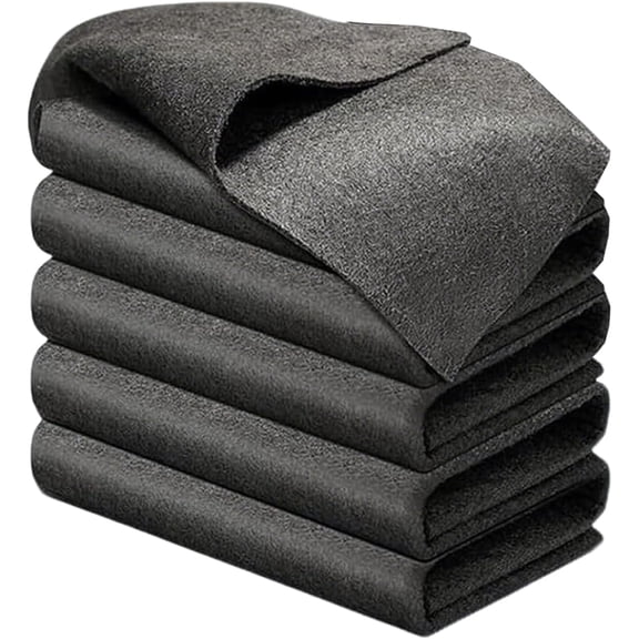 Thickened Magic Cleaning Cloth, 2026 New Streak-Free Reusable Glass Cleaning Cloth Rags, Lint-Free Absorbent Microfiber Towels for Cars, Kitchen, Window, Mirrors (5, 12x16 in)
