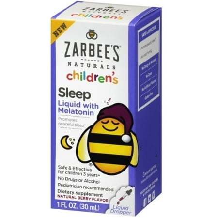 2 Pack - ZarBee's Naturals  Children's Sleep Liquid with Melatonin, 1.1