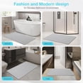 thumbnail image 3 of Large Diatomite Stone Bath Mat, Premium Non-Slip Natural Diatomaceous Earth Bathtub Quick Drying Mats for Bathroom Floor (30" x 17" Light Gray), 3 of 9