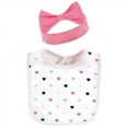 thumbnail image 4 of Hudson Baby Infant Girl Cotton Bib and Headband or Caps Set, Fathers Day, 0-9 Months, 4 of 5