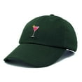 thumbnail image 5 of Dalix Cosmo Embroidered Cap Cotton Cosmopolitan Baseball Cute Cool Dad Hat Womens in Dark Green, 5 of 5