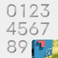 thumbnail image 6 of Adoorn 4 Inch Mailbox Numbers - Number 9, Silver Color, Each Sold Individually, Premium Metal Self Stick Address Numbers, Weatherproof Mailbox Numbers for Outside, 6 of 9