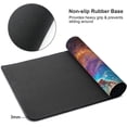 thumbnail image 4 of Gaming XXL Large Mouse Pad,Blue Purple Galaxy Nebula Universe Space Mouse Pad Non-Slip Rubber Base Mouse Pads for Computers Laptop Office, 35.5"x16"x0.12"(900mm x 406mm x 3mm), 4 of 6