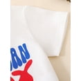 thumbnail image 6 of GXFC Toddler Baby Boys 4th of July Clothes Infant Boys Independence Day Summer Playsuit Letter Print Short Sleeve T-Shirts Top+Stars Stripe Print Shorts Outfits 2Pcs 6M-4Y, 6 of 9