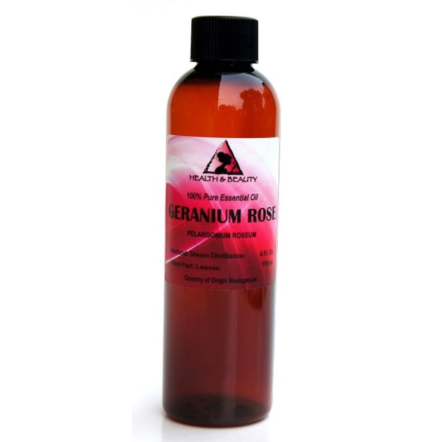 Geranium rose essential oil aromatherapy 100% pure natural 4 oz