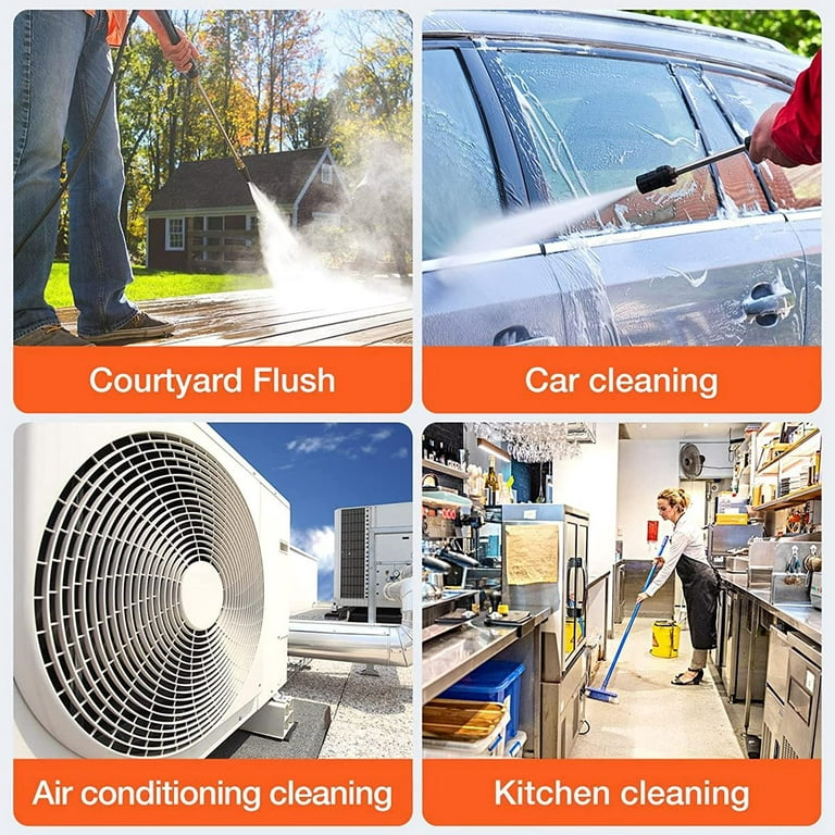  21V Cordless Pressure Washer Car with Accessories Portable  Electric Car Wash Pressure Washer for Cars Gardens Terraces Windows  Cleaning Works : Patio, Lawn & Garden