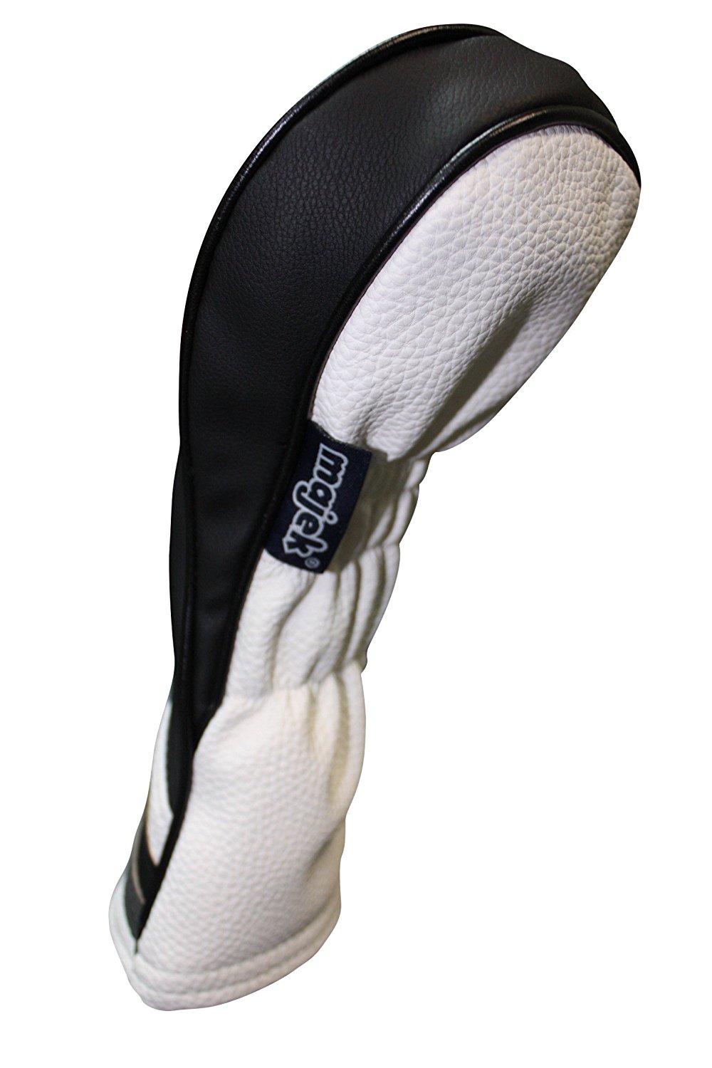 Golf Headcover Black and White Vintage Leather Style #2, 3, 4, 5 Hybrid Head Covers Fits Most Hybrid Clubs