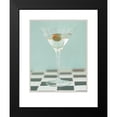 thumbnail image 2 of Frontline 15x18 Black Modern Framed Museum Art Print Titled - Martini with nOlive Green, 2 of 5