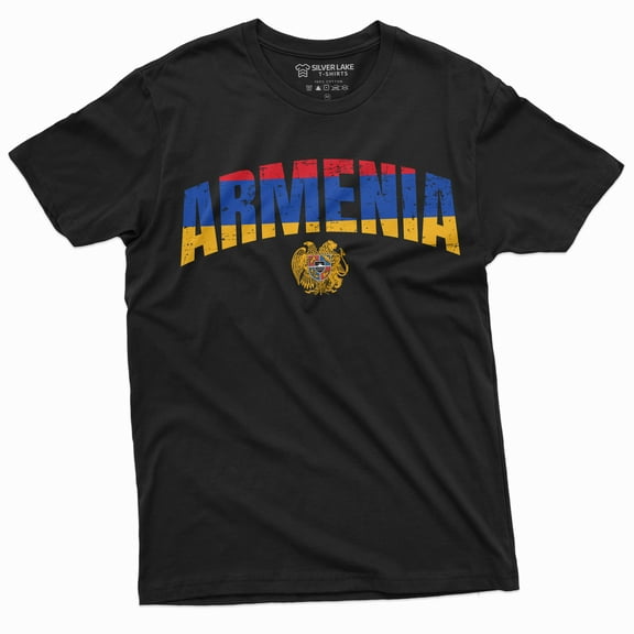 Armenia T-Shirt Armenian Flag Hayastan Tee Shirt Mens Independence Day Coat Of Arms Tee