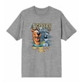 thumbnail image 4 of Scooby-Doo Mystery, Inc. Tour Men's Heather Gray Crew Neck Short Sleeve Tee-Medium, 4 of 7