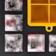 thumbnail image 4 of XXL Ice Cube Trays - 6 XXL Ice Cubes Per Tray (12 Ice Cubes) - BPA Free - Easy Release - Dishwasher Safe - Black/Yellow, 4 of 5