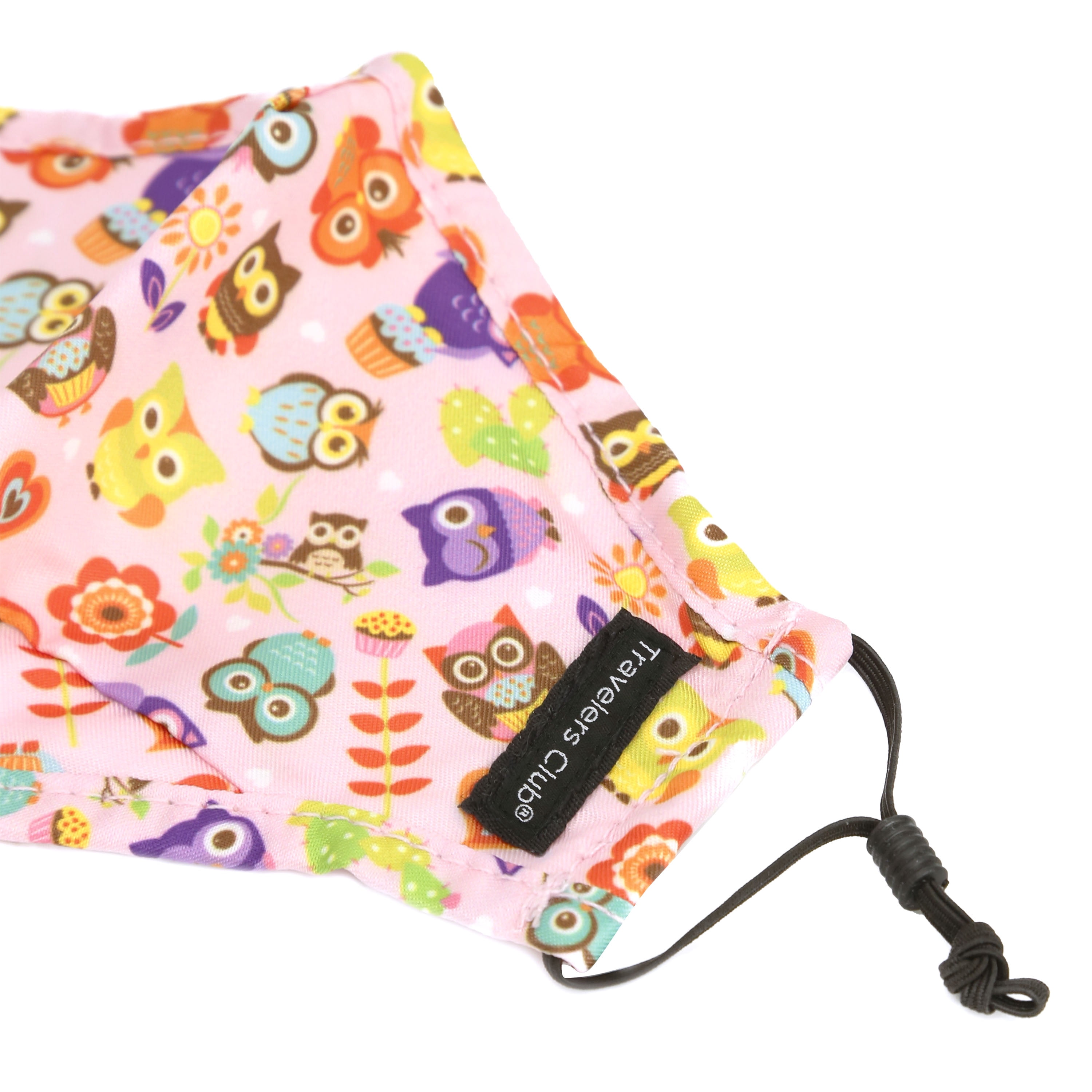 Travelers Club 2 Reusable/Washable Kids Face Masks with 4 Replacement Filters