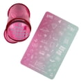 thumbnail image 3 of BMC Clear Dual Silicone Nail Stamping Heads w/Pink Tinted Handle - Glass Stamper, 3 of 3
