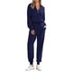 thumbnail image 1 of Conjunto Deportivo PRETTYGARDEN Mujer 2 Piezas con Cierre Azul Oscuro Talla L, 1 of 7