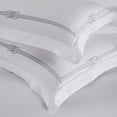 thumbnail image 6 of Superior Moonlawn Embroidered Cotton Duvet Cover Set, King/California King, White/Silver, 6 of 11