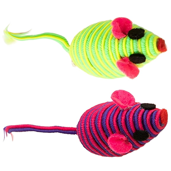 BESTSKY Interactive Cat Toy - Realistic Plush Mouse with Feather Tail - Catnip Infused - Durable Dental Chew - Engaging Hunting Simulation for Indoor Cats, Kittens, and Multi-Cat Homes