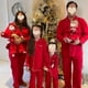 thumbnail image 1 of Conjuntos de pijamas de algodón con volantes para madres y niños, para carnaval, para niños y niñas, para la familia y los hermanos, 1 of 5