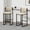 Creamy White, variant on Paper Rope Woven Bar Stools with Back Counter Height Bar Chairs Set of 2 Gray Paper Rope Woven Dining Stool for Kitchen, Home & Office (Gray)
