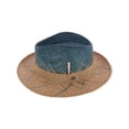 thumbnail image 2 of Bruno Capello Rafi Plaid Straw Fedora, 2 of 5
